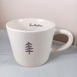 Tim Hortons Tree Graphic Mug Cup 14 Oz Collectible Ceramic NWOT